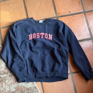 Navy Boston Sweatshirt